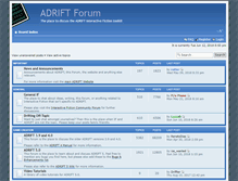 Tablet Screenshot of forum.adrift.co